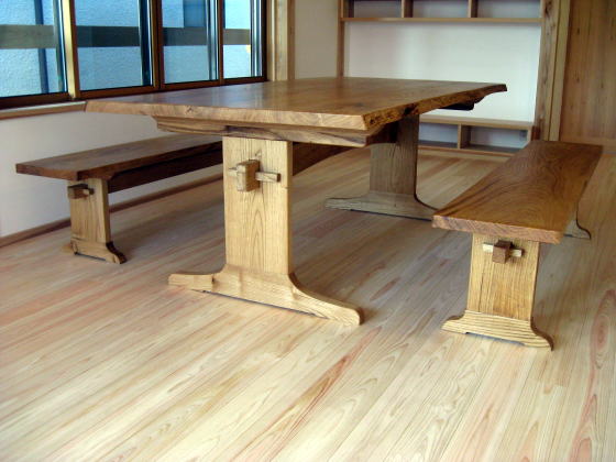 2�̃x���`�ƌI�̎��t���e�[�u��