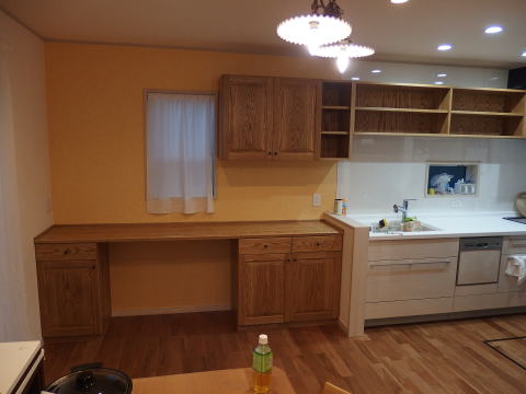 �L�b�`���̉��ɍ�ƃJ�E���^�[�L�b�`���O�ɒ݂�I